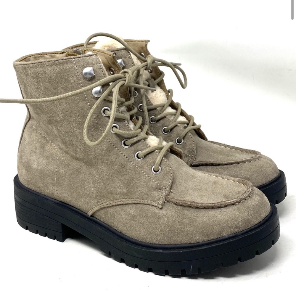 Women's Grey Suede Ankle Boots
